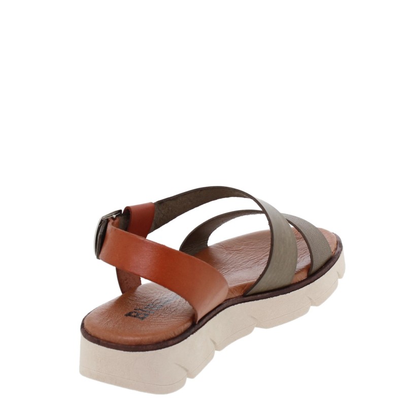 2570166BLU – Sandalia Plana Mujer Kaki