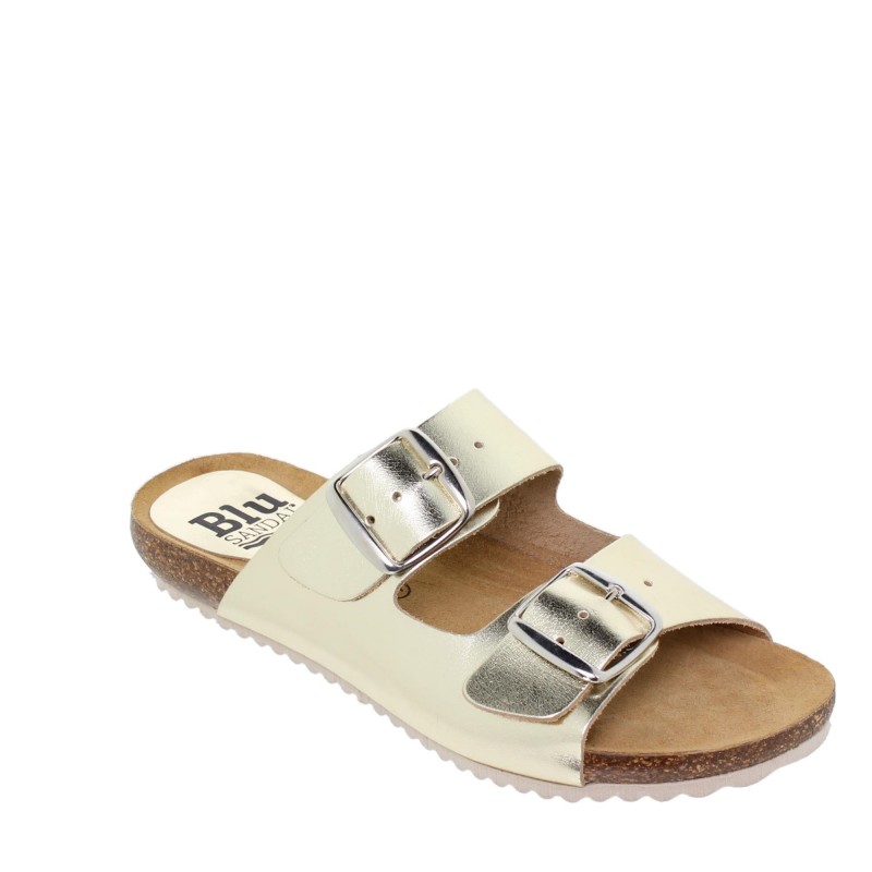 7370896MET – Sandalia Plana Bio Mujer Platino