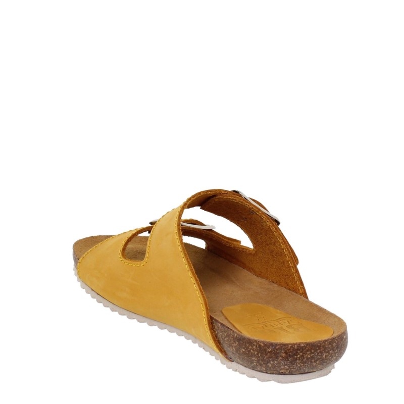 5940896BLU - Sandalia Plana Bio Mujer Amarillo