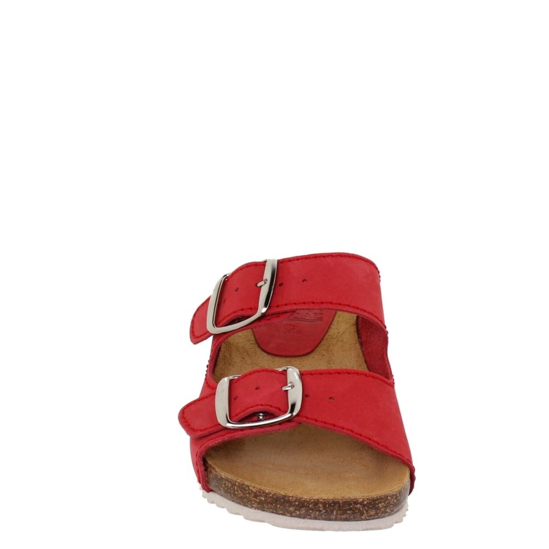 5940896BLU - Sandalia Plana Bio Mujer Rojo