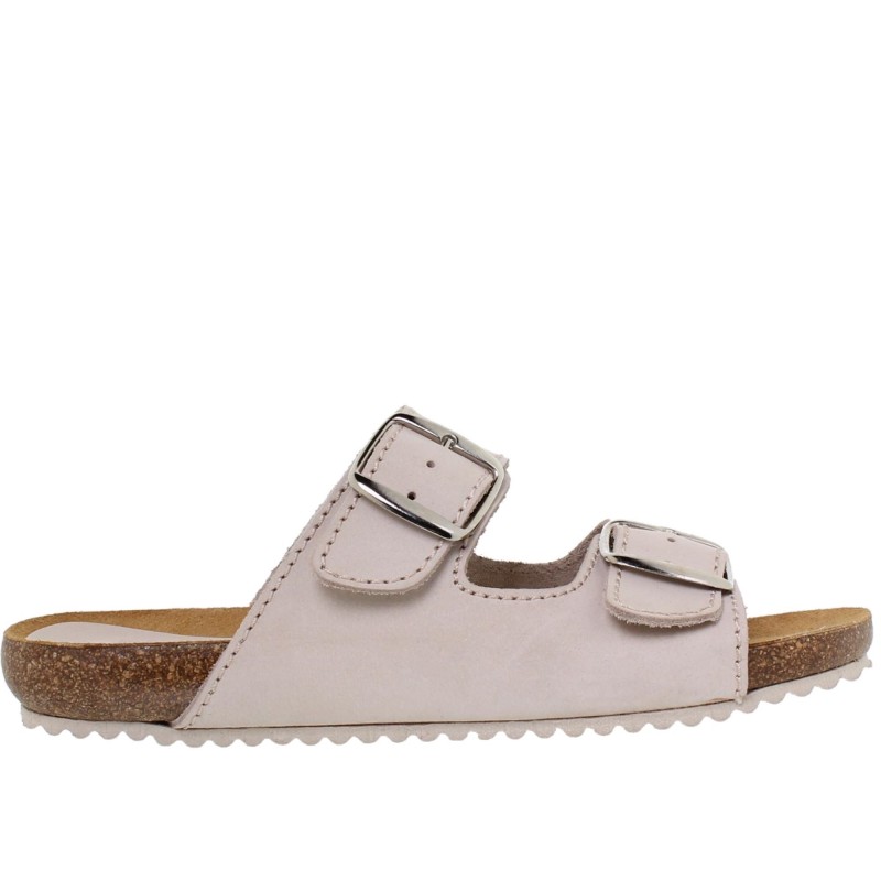 5940896BLU - Sandalia Plana Bio Mujer Arena