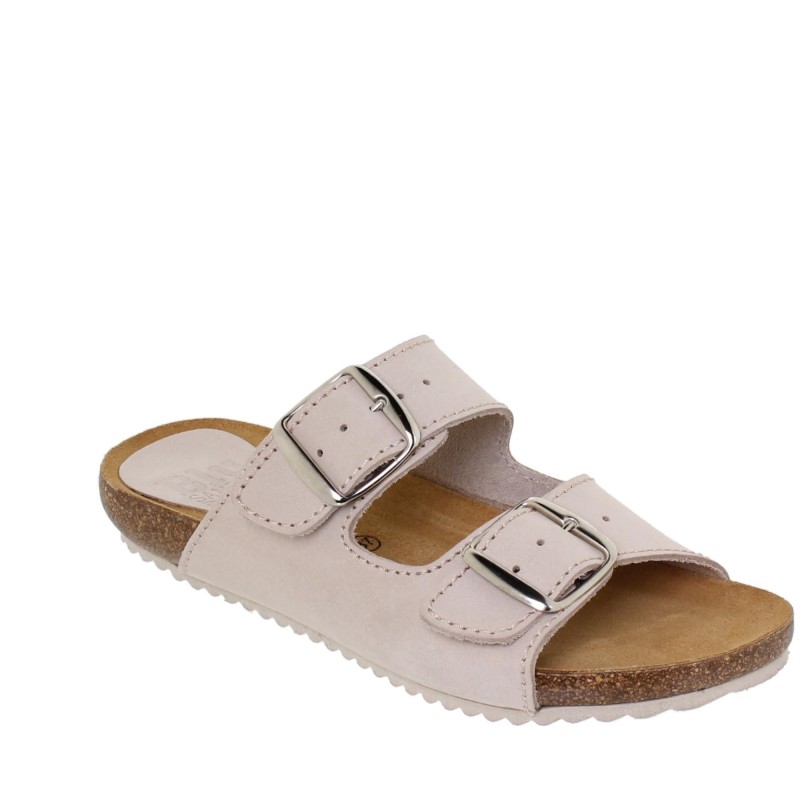 5940896BLU - Sandalia Plana Bio Mujer Arena