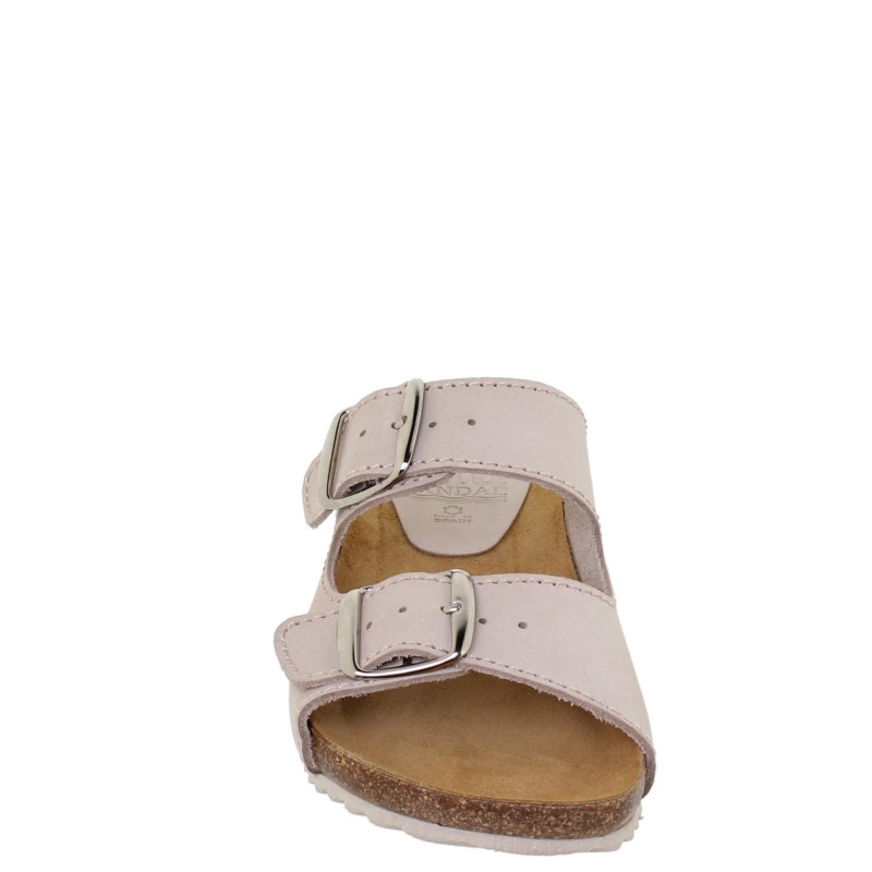 5940896BLU - Sandalia Plana Bio Mujer Arena