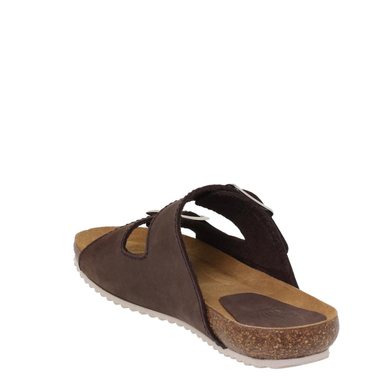 5940896BLU - Sandalia Plana Bio Mujer Marrón