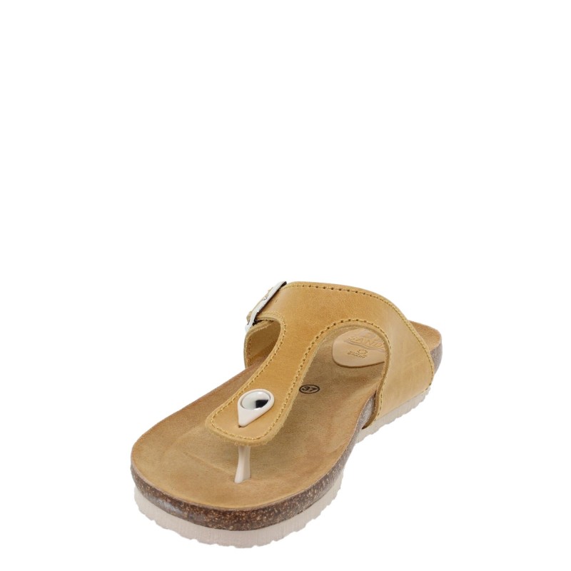 1070502BLU - Sandalia Plana Bio Mujer Amarillo