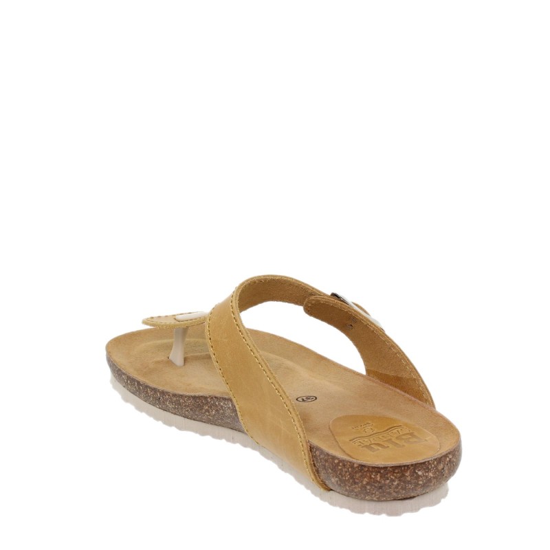 1070502BLU - Sandalia Plana Bio Mujer Amarillo