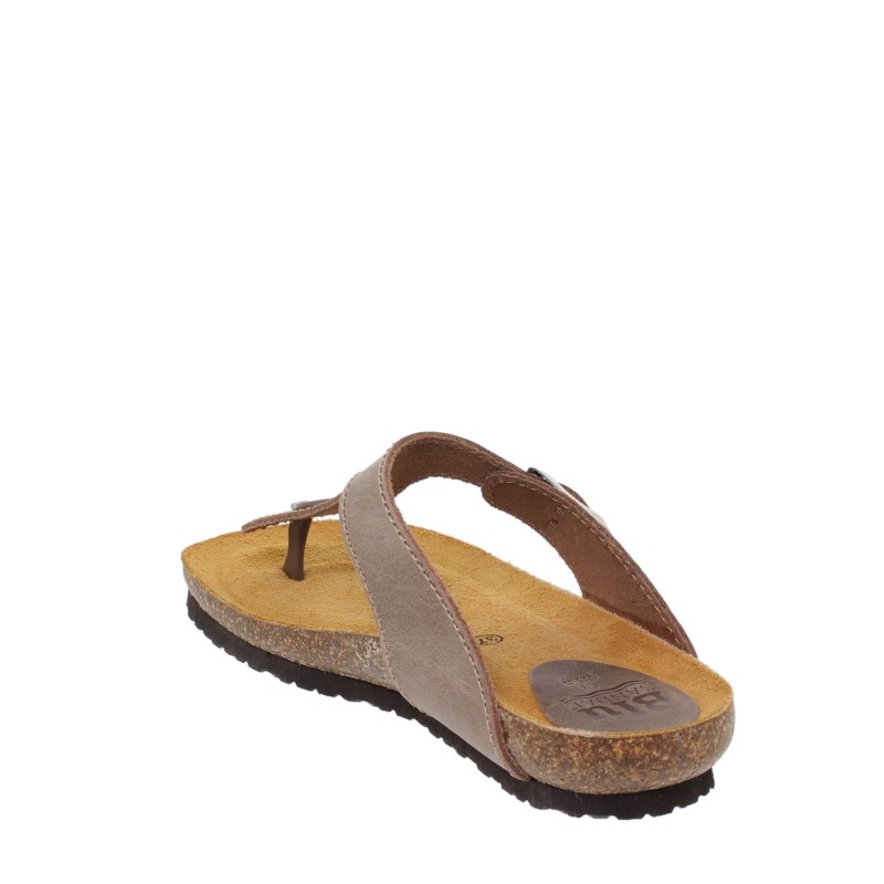 1070502BLU - Sandalia Plana Bio Mujer Taupe