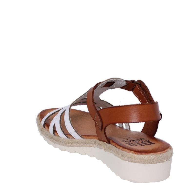 43902896BLU - Sandalia Cuña Mujer Blanco