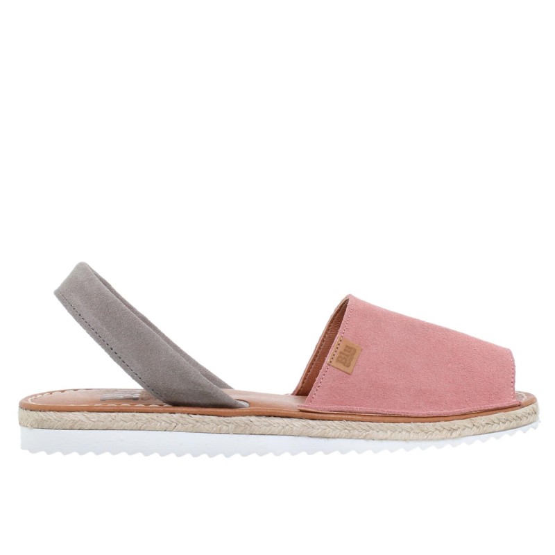 15202BLU - Menorquina Plana Mujer Rosa