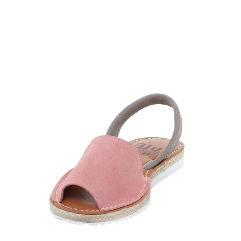 15202BLU - Menorquina Plana Mujer Rosa