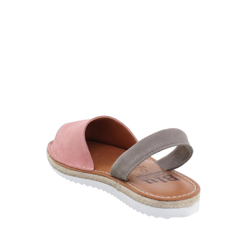 15202BLU - Menorquina Plana Mujer Rosa