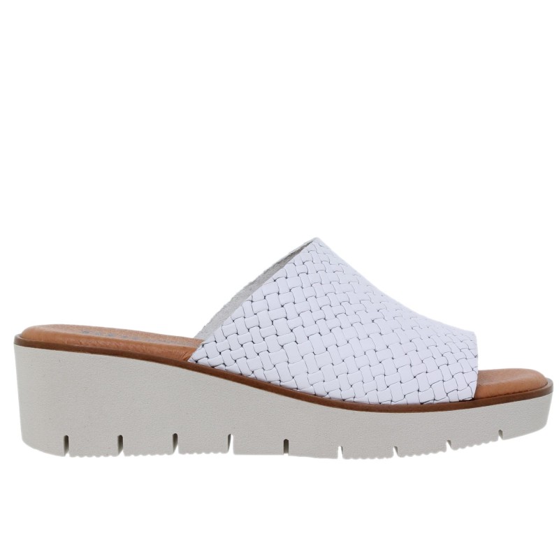 991024802BL - Sandalia Señora Piel Blanco
