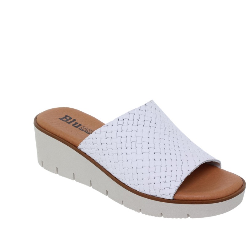 991024802BL - Sandalia Señora Piel Blanco