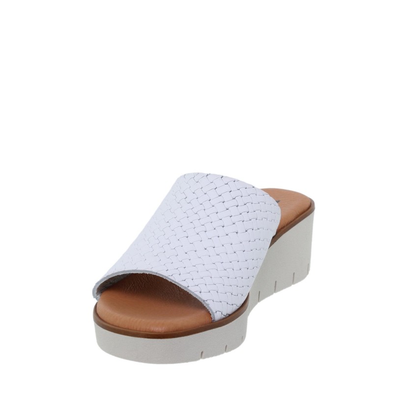 991024802BL - Sandalia Señora Piel Blanco