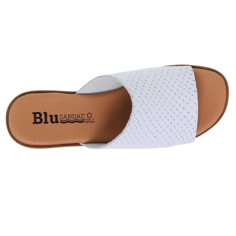 991024802BL - Sandalia Señora Piel Blanco