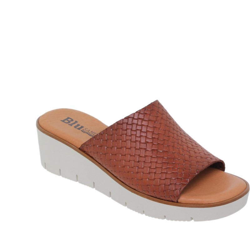 991024802BLU - Sandalia Señora Piel Cuero