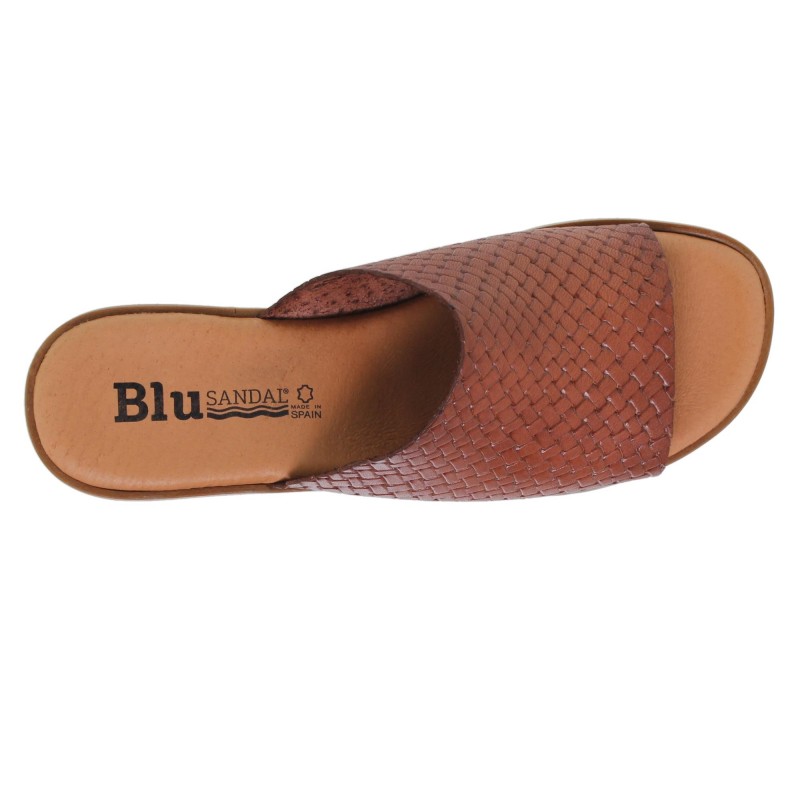 991024802BLU - Sandalia Señora Piel Cuero