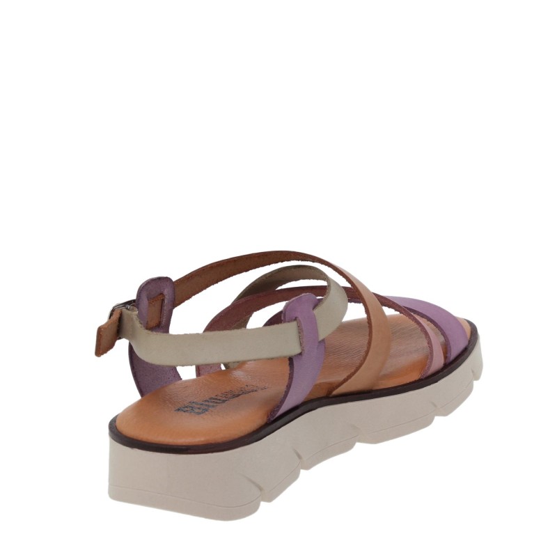 544024106BLU - Sandalia Señora Piel Multicolor