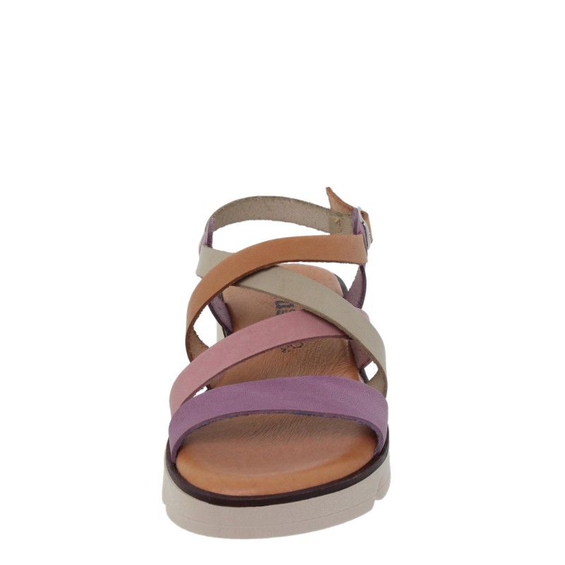 544024106BLU - Sandalia Señora Piel Multicolor