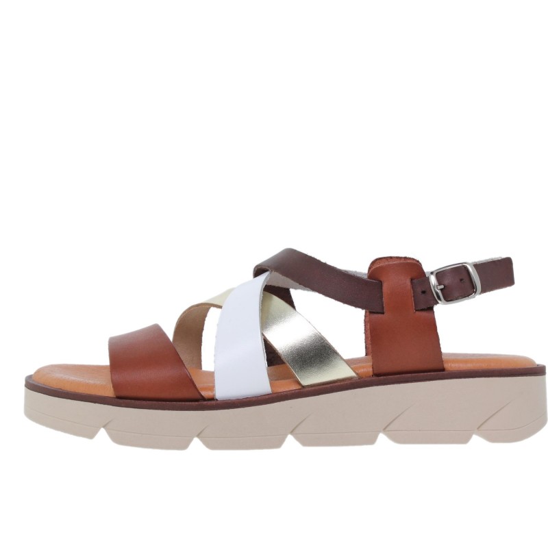 544024106BLU - Sandalia Señora Piel Multicuero