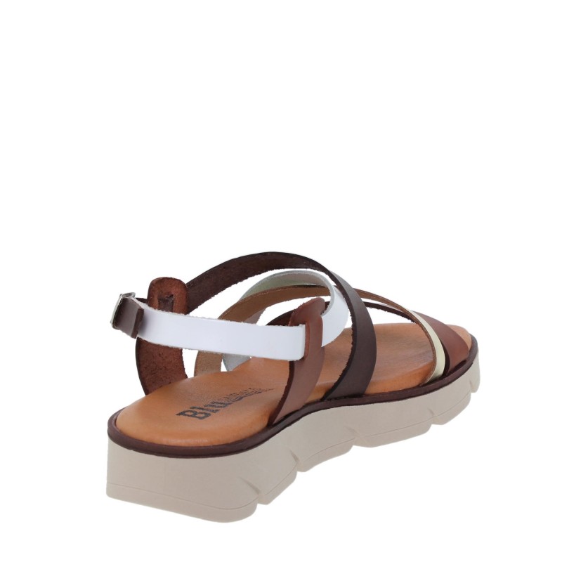 544024106BLU - Sandalia Señora Piel Multicuero