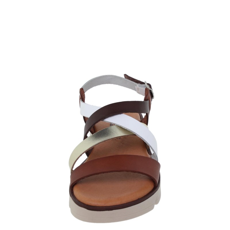 544024106BLU - Sandalia Señora Piel Multicuero