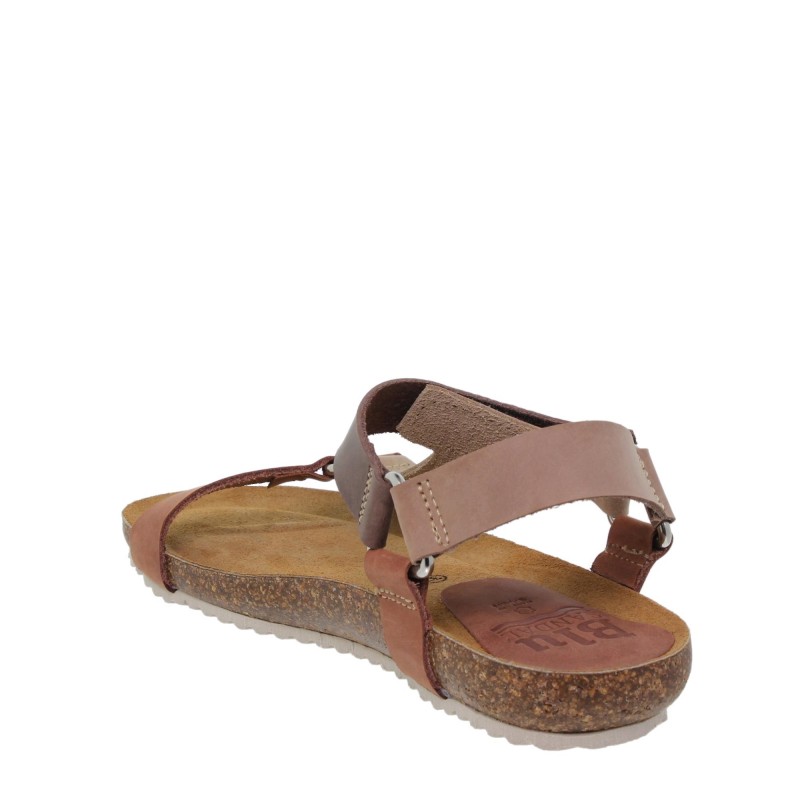 9070879BLU - Sandalia Señora Piel Multicuero