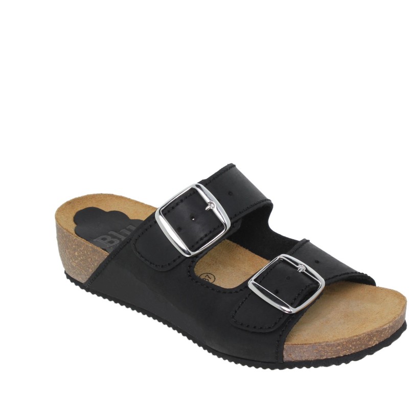 2370701BLU - Sandalia Señora Piel Negro