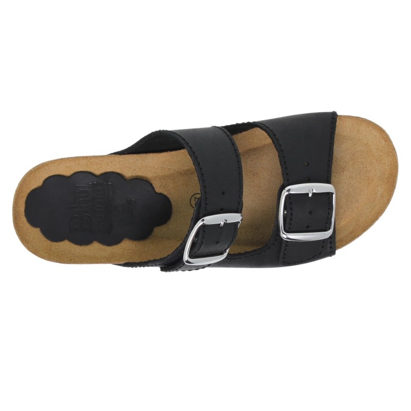 2370701BLU - Sandalia Señora Piel Negro