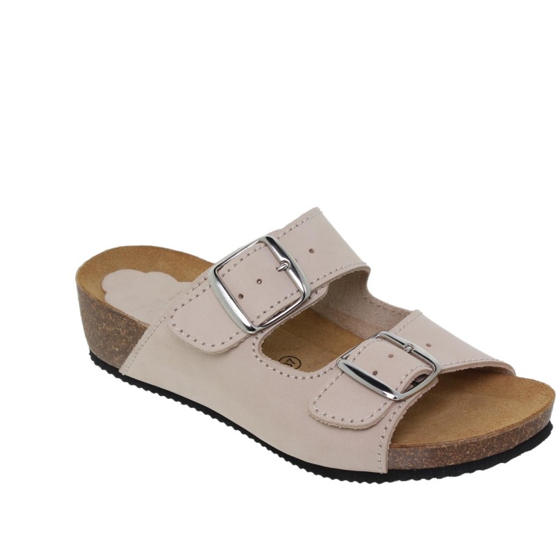 2370701BLU - Sandalia Señora Piel Arena