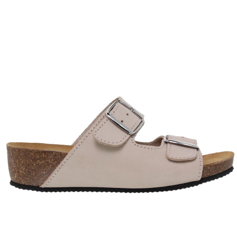 2370701BLU - Sandalia Señora Piel Arena