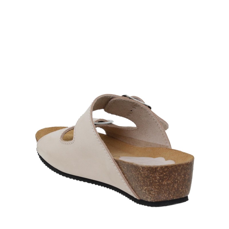 2370701BLU - Sandalia Señora Piel Arena