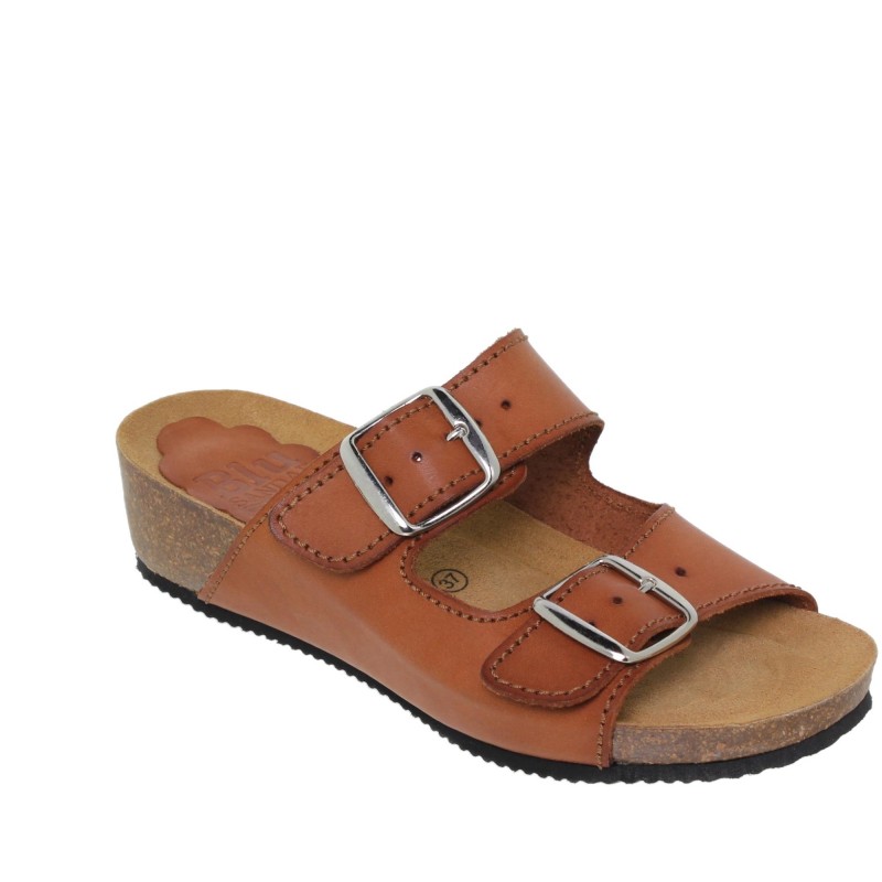 2370701BLU - Sandalia Señora Piel Cuero