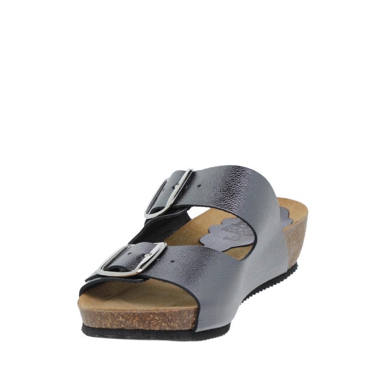 2370701BLU - Sandalia Señora Piel Plomo