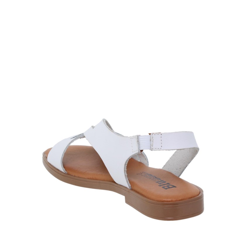 545024925BLU - Sandalia Señora Piel Blanco