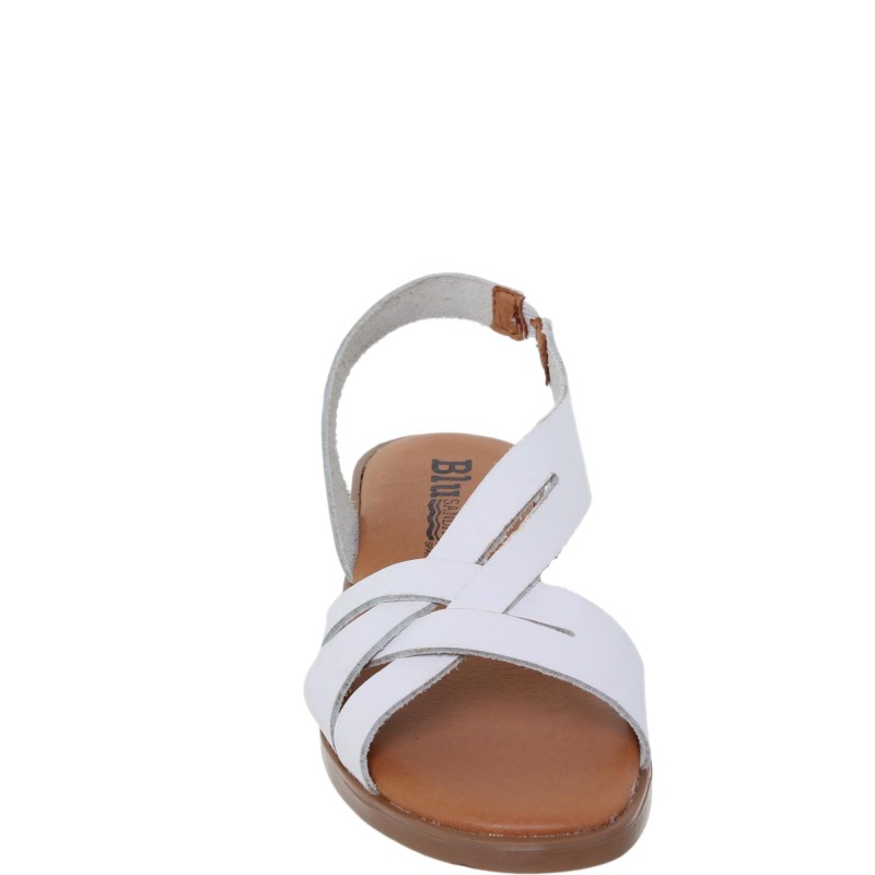 545024925BLU - Sandalia Señora Piel Blanco