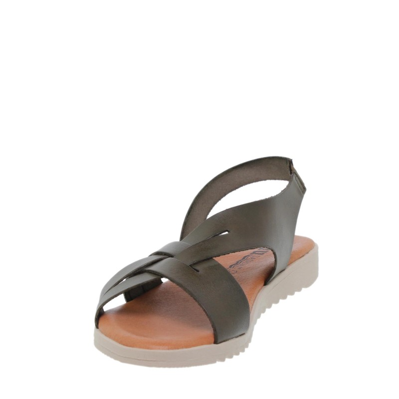 545024925BLU - Sandalia Señora Piel Verde