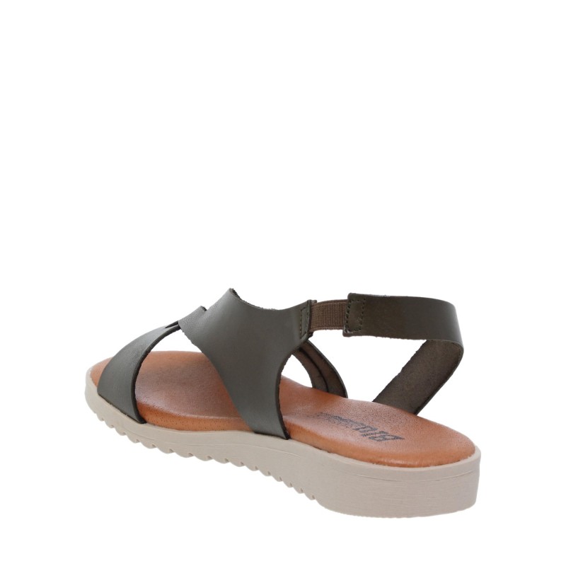 545024925BLU - Sandalia Señora Piel Verde