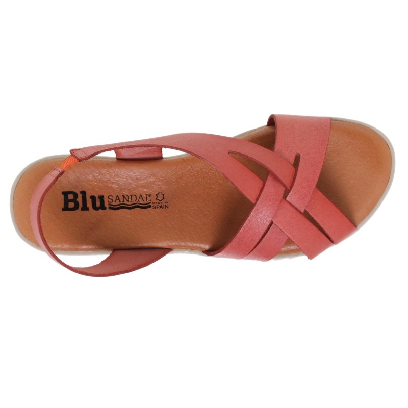 545024925BLU - Sandalia Señora Piel Coral