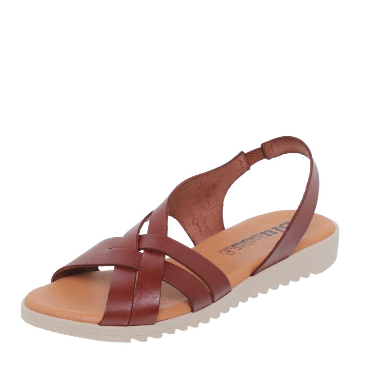 545024925BLU - Sandalia Señora Piel Cuero