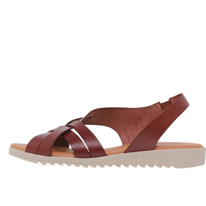 545024925BLU - Sandalia Señora Piel Cuero