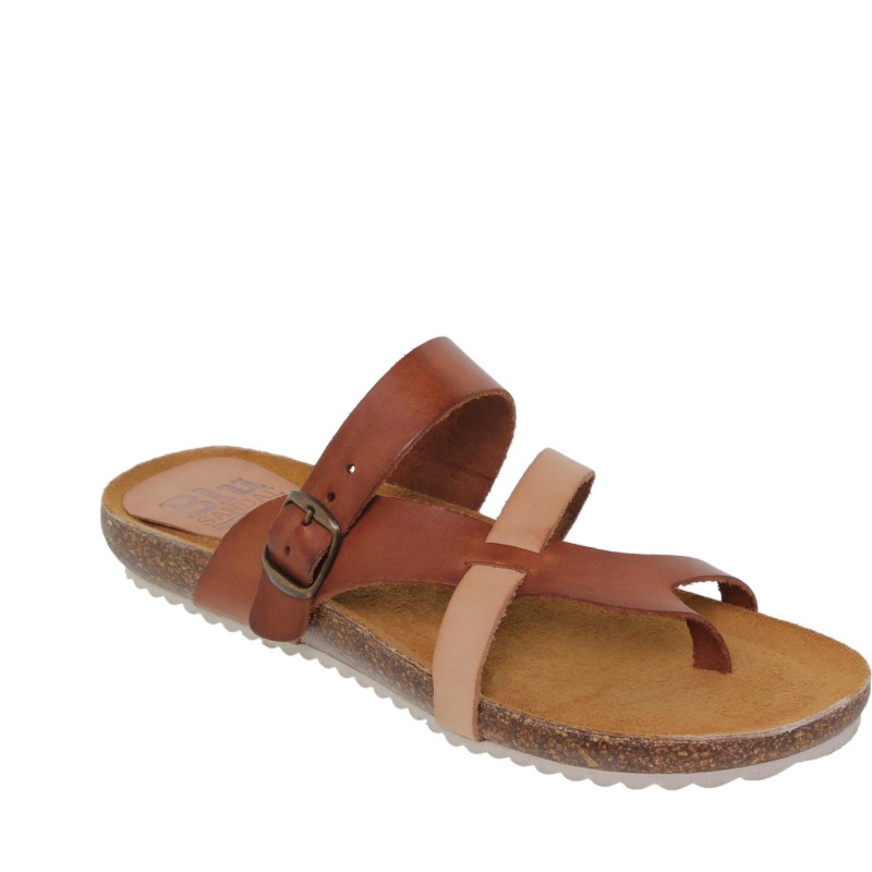 42108930BLU - Sandalia Señora Piel Multicuero