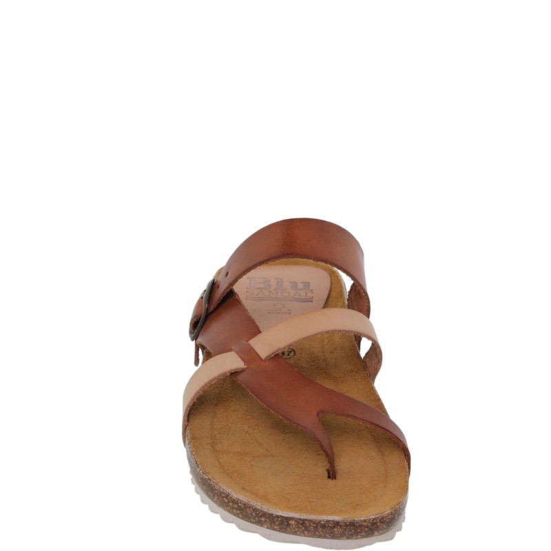 42108930BLU - Sandalia Señora Piel Multicuero