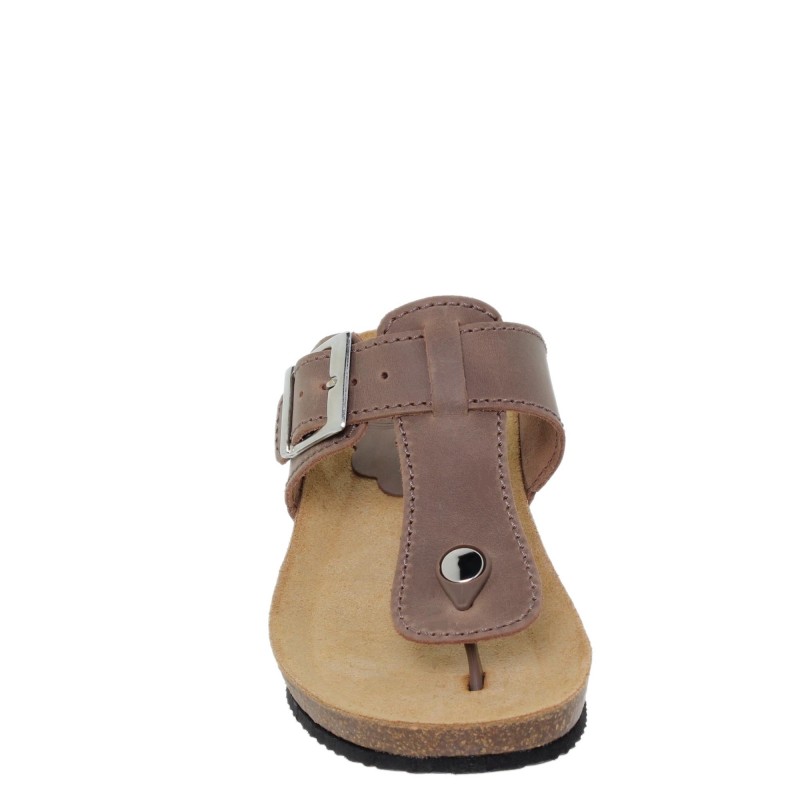 6810714BLU - Sandalia Señora Piel Taupe