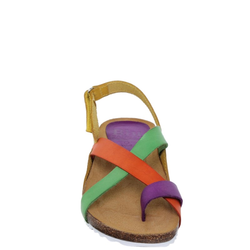 14708300BLU - Sandalia Señora Piel Multicolor