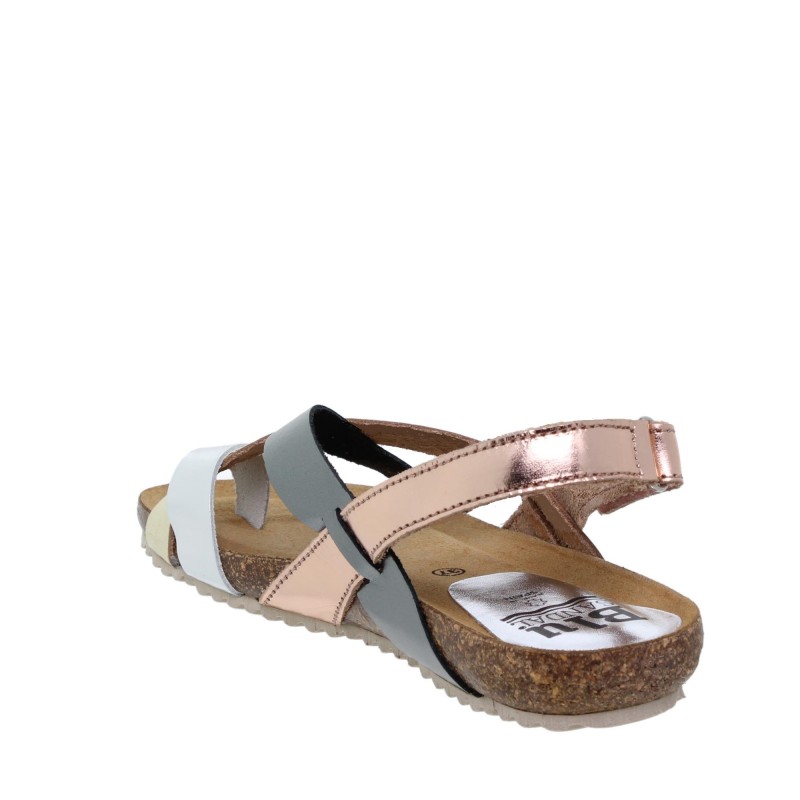 14708300BLU - Sandalia Señora Piel Metal