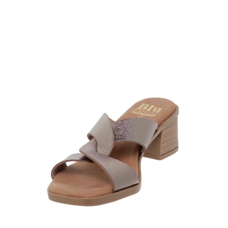 213012381BLU - Sandalia Señora Piel Platino