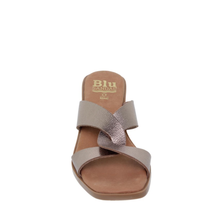 213012381BLU - Sandalia Señora Piel Platino