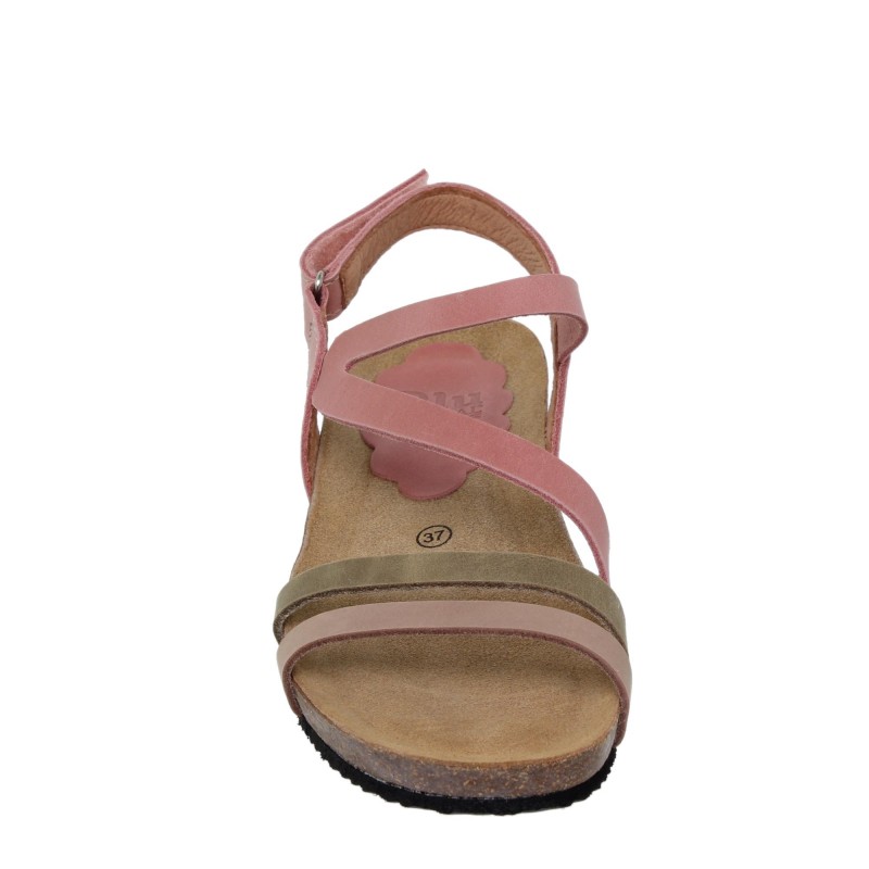 9290422BLU - Sandalia Cuña Mujer Multicolor