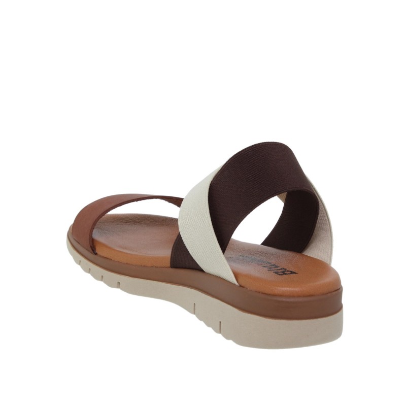 8380251033BLU - Sandalia Plana Mujer Multicuero